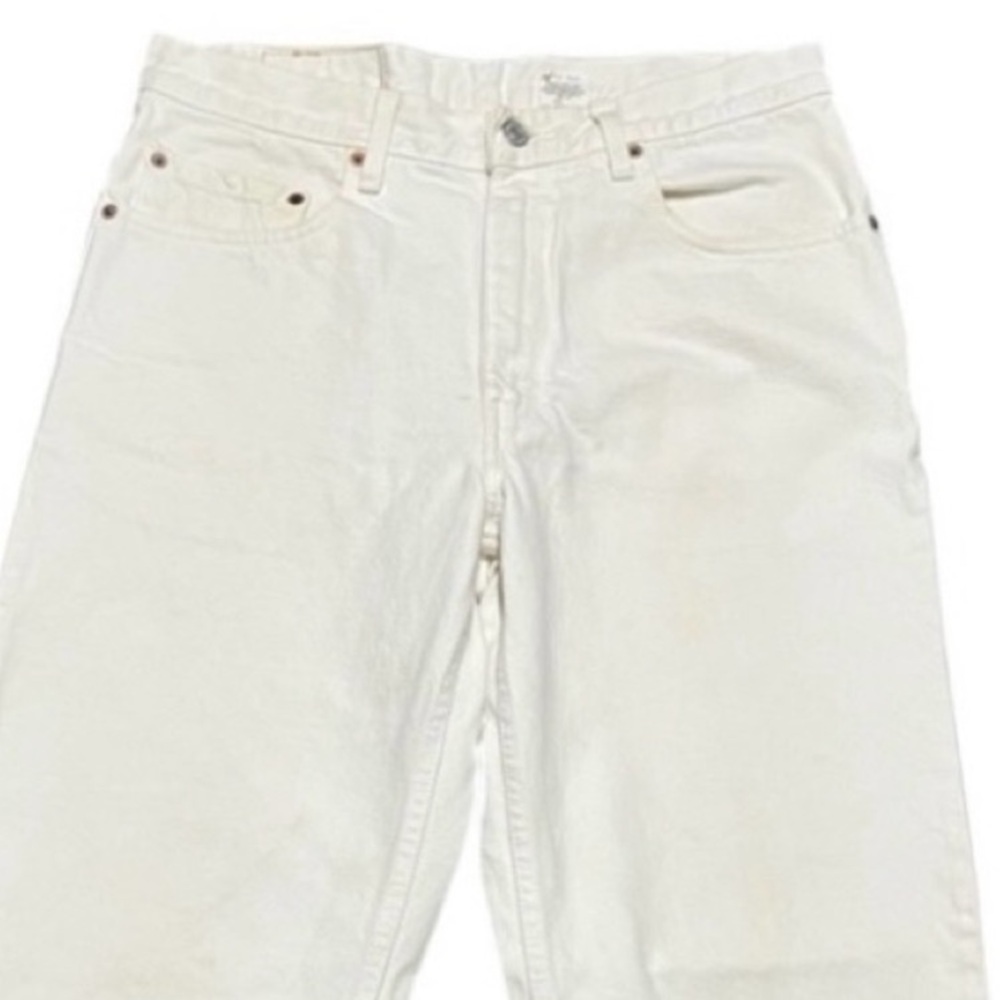 W34 L30 Levi’s 550 Cream/Off White Relaxed Fit Jeans